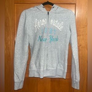 Aeropostale Women’s 1987 New York Full Zip Fleece Hoodie Medium